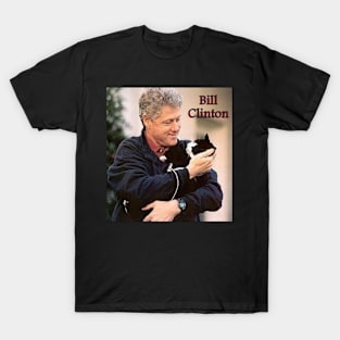 Bill Clinton and Cat T-Shirt